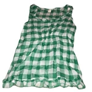 🆕 Old Navy Green & White Sheer Checker Tank